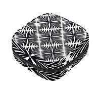 Bolsa de almacenamiento de servilletas sanitarias, bolsas de productos femeninos, bolsa portátil para kit de período, bolsa para niñas, mujeres, señoras, palma blanca y negra, Varios colores, 4.7x6.6x6.6 in/12x17x17 cm