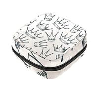 Bolsa de almacenamiento de servilletas sanitarias, bolsas de productos femeninos, bolsa portátil para niñas y mujeres, princesa, color beige, Varios colores, 4.7x6.6x6.6 in/12x17x17 cm