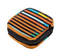 Bolsa de almacenamiento de servilletas sanitarias, bolsas de productos femeninos, bolsa portátil para kit de período para niñas, mujeres, señoras, atmósferas de los planetas, Varios colores, 4.7x6.6x6.6 in/12x17x17 cm