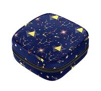 Bolsa de almacenamiento de servilletas sanitarias, bolsas de productos femeninos, bolsa portátil para niñas, mujeres, damas, constelación, galaxia, Varios colores, 4.7x6.6x6.6 in/12x17x17 cm