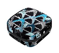 Bolsa de almacenamiento de servilletas sanitarias, bolsas de productos femeninos, bolsa portátil para niñas, mujeres, damas, tiburones marinos, océano, Varios colores, 4.7x6.6x6.6 in/12x17x17 cm