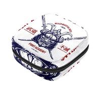 Bolsa de almacenamiento de servilletas sanitarias, bolsas de productos femeninos, bolsa portátil para niñas, mujeres, damas, samuráis japoneses, Varios colores, 4.7x6.6x6.6 in/12x17x17 cm