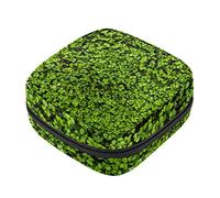 Bolsa de almacenamiento de servilletas sanitarias, bolsas de productos femeninos, bolsa portátil para niñas y mujeres, campo de trébol natural verde, Varios colores, 4.7x6.6x6.6 in/12x17x17 cm