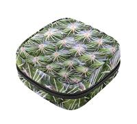 Bolsa de almacenamiento de servilletas sanitarias, bolsas de productos femeninos, bolsa portátil para niñas, mujeres, damas, primer plano de cactus, Varios colores, 4.7x6.6x6.6 in/12x17x17 cm