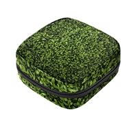Bolsa de almacenamiento de servilletas sanitarias, bolsas de productos femeninos, bolsa portátil para niñas, mujeres, señoras, primer plano, arbusto verde, Varios colores, 4.7x6.6x6.6 in/12x17x17 cm