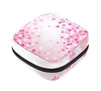 Bolsa de almacenamiento de servilletas sanitarias, bolsas de productos femeninos, bolsa portátil para niñas y mujeres, flores de cerezo japonesas rosas, Varios colores, 4.7x6.6x6.6 in/12x17x17 cm