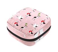 Bolsa de almacenamiento de servilletas sanitarias, bolsas de productos femeninos, bolsa portátil para niñas, mujeres, señoras, grúas japonesas, Varios colores, 4.7x6.6x6.6 in/12x17x17 cm