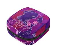 Bolsa de almacenamiento de servilletas sanitarias, bolsas de productos femeninos, bolsa portátil para niñas, mujeres, señoras, Border Collie Dog, Varios colores, 4.7x6.6x6.6 in/12x17x17 cm