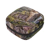 Bolsa de almacenamiento de servilletas sanitarias, bolsas de productos femeninos, bolsa portátil para niñas, mujeres, señoras, arquitectura, ruinas, teatro, Varios colores, 4.7x6.6x6.6 in/12x17x17 cm