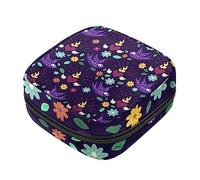Bolsa de almacenamiento de servilletas sanitarias, bolsas de productos femeninos, bolsa portátil para niñas, mujeres, señoras, patrón del Día de los Muertos, Varios colores, 4.7x6.6x6.6 in/12x17x17 cm