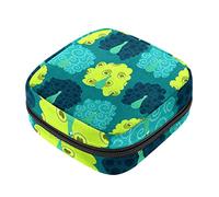 Bolsa de almacenamiento de servilletas sanitarias, bolsas de productos femeninos, bolsa portátil para niñas, mujeres, señoras, patrón de pavo real, pájaro, Varios colores, 4.7x6.6x6.6 in/12x17x17 cm