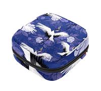 Bolsa de almacenamiento de servilletas sanitarias, bolsas de productos femeninos, bolsa portátil para niñas y mujeres, patrón de flores de peonía blanca, Varios colores, 4.7x6.6x6.6 in/12x17x17 cm