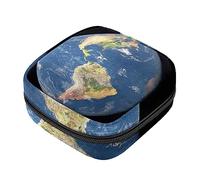 Bolsa de almacenamiento de servilletas sanitarias, bolsas de productos femeninos, bolsa portátil para niñas y mujeres, planeta Tierra Universo, Varios colores, 4.7x6.6x6.6 in/12x17x17 cm
