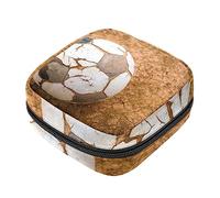 Bolsa de almacenamiento de servilletas sanitarias, bolsas de productos femeninos, bolsa portátil para niñas y mujeres, pelota de fútbol, Varios colores, 4.7x6.6x6.6 in/12x17x17 cm