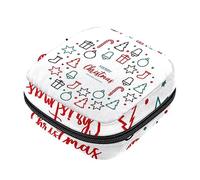 Bolsa de almacenamiento de servilletas sanitarias, bolsas de productos femeninos, bolsa portátil para niñas y mujeres, regalo de Navidad, corona-01, Varios colores, 4.7x6.6x6.6 in/12x17x17 cm