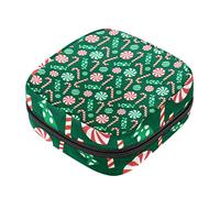Bolsa de almacenamiento de servilletas sanitarias, bolsas de productos femeninos, bolsa portátil para niñas, mujeres, damas, dulces de Navidad verdes, Varios colores, 4.7x6.6x6.6 in/12x17x17 cm