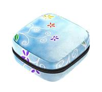 Bolsa de almacenamiento de servilletas sanitarias, bolsas de productos femeninos, bolsa portátil para kit de período para niñas, mujeres y mujeres, Varios colores, 4.7x6.6x6.6 in/12x17x17 cm