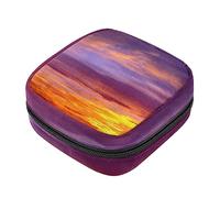 Bolsa de almacenamiento de servilletas sanitarias, bolsas de productos femeninos, bolsa portátil para niñas y mujeres, cielo nublado amanecer, Varios colores, 4.7x6.6x6.6 in/12x17x17 cm
