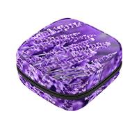 Bolsa de almacenamiento de servilletas sanitarias, bolsas de productos femeninos, bolsa portátil para niñas y mujeres, campo romántico de lavanda, Varios colores, 4.7x6.6x6.6 in/12x17x17 cm