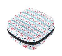 Bolsa de almacenamiento de servilletas sanitarias, bolsas de productos femeninos, bolsa portátil para niñas y mujeres, patrón de ciervo y corazón, Varios colores, 4.7x6.6x6.6 in/12x17x17 cm