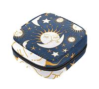 Bolsa de almacenamiento de servilletas sanitarias, bolsas de productos femeninos, bolsa portátil para niñas, mujeres, damas, sol, luna, beso, Varios colores, 4.7x6.6x6.6 in/12x17x17 cm