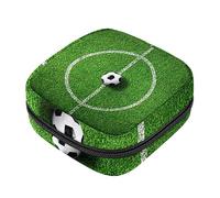 Bolsa de almacenamiento de servilletas sanitarias, bolsas de productos femeninos, bolsa portátil para kit de período para niñas, mujeres, mujeres, deportes, fútbol, campo de fútbol, Varios colores, 4.7x6.6x6.6 in/12x17x17 cm