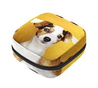 Bolsa de almacenamiento de servilletas sanitarias, bolsas de productos femeninos, bolsa portátil para niñas y mujeres, adorable cachorro, Varios colores, 4.7x6.6x6.6 in/12x17x17 cm