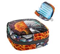 Bolsa de almacenamiento de servilletas sanitarias, cerebro artístico-2246, bolsa para kit de primer período para niñas y mujeres, bolsa de copa menstrual, bolsas de tampón para menstruación femenina,