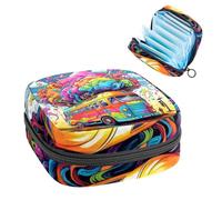 Bolsa de almacenamiento de servilletas sanitarias, cerebro y bus-151, bolsa de tampón con cremallera, bolsa de período para adolescentes y niñas, bolso de menstruación femenina