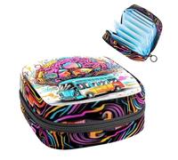 Bolsa de almacenamiento de servilletas sanitarias, cerebro y bus-211, bolsa para kit de primer período para niñas y mujeres, bolsa de copa menstrual, bolsas de tampón para menstruación femenina, Holde