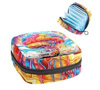 Bolsa de almacenamiento de servilletas sanitarias, cerebro y bus-222, bolsa para kit de primer período para niñas y mujeres, bolsa de copa menstrual, bolsas de tampón para menstruación femenina, Holde