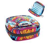 Bolsa de almacenamiento de servilletas sanitarias, cerebro y bus-57, bolsa para kit de primer período para niñas y mujeres, bolsa de copa menstrual, bolsas de tampón para menstruación femenina, Holde
