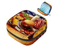 Bolsa de almacenamiento de servilletas sanitarias,Comida de sombrero americano,Bolsas sanitarias para productos femeninos