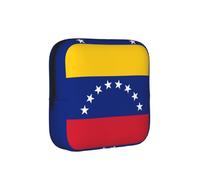 Bolsa de almacenamiento de servilletas sanitarias compacta con la bandera de Venezuela para mujer, portátil y elegante, con cremallera para llevar a diario