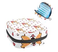 Bolsa de almacenamiento de servilletas sanitarias, Cute Dogs-101, bolsa para kit de primer período para niñas y mujeres, bolsa de copa menstrual, bolsas de tampón para menstruación femenina, Holde