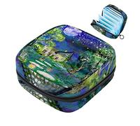 Bolsa de almacenamiento de servilletas sanitarias de acuarela de cuento de hadas para mujeres, adolescentes y niñas, bolsa de copa menstrual, soporte para almohadilla de lactancia