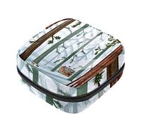 Bolsa de almacenamiento de servilletas sanitarias de bosque de invierno, bolsa portátil para mujeres, adolescentes y niñas, bolsa de copa menstrual, soporte para almohadilla de lactancia