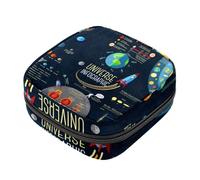 Bolsa de almacenamiento de servilletas sanitarias, galaxias universo, bolsa de tampón con cremallera, bolsa de período para adolescentes y niñas, bolso de menstruación femenina