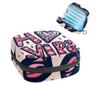 Bolsa de almacenamiento de servilletas sanitarias, Happy Valentine's Day-2290 First Period Kit Bag para niñas y mujeres, bolsa de copa menstrual femenina, bolsas de tampón para menstruación, Holde