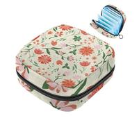 Bolsa de almacenamiento de servilletas sanitarias, hermosa bolsa floral 263 para kit de primer período para niñas y mujeres, bolsa de copa menstrual, bolsas de tampón para menstruación femenina, Holde