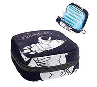 Bolsa de almacenamiento de servilletas sanitarias, menstrual, bolsa organizadora de Hello Universe Astronaut Starry Sky