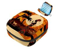 Bolsa de almacenamiento de servilletas sanitarias,mujer negra africana animal,Bolsas sanitarias para productos femeninos