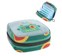 Bolsa de almacenamiento de servilletas sanitarias, nave espacial volando sobre tThe World First Period, bolsa para niñas y mujeres, bolsa de copa menstrual, bolsas de tampón para menstruación