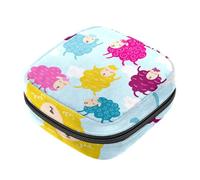 Bolsa de almacenamiento de servilletas sanitarias, paisajes de vida silvestre, bolsa para el primer período para niñas y mujeres, bolsa de copa menstrual, bolsas de tampón para menstruación femenina,