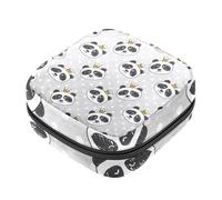 Bolsa de almacenamiento de servilletas sanitarias, Panda Prince is Cool First Period Kit Bag para niñas y mujeres, bolsa de copa menstrual femenina, bolsas de tampón para menstruación, Holde