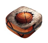 Bolsa de almacenamiento de servilletas sanitarias,Pared de baloncesto patrón 3D,Bolsas sanitarias para productos femeninos