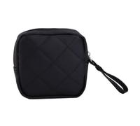 Bolsa de almacenamiento de servilletas sanitarias portátil, bolsas pequeñas mensuales de gran capacidad, monedero para mujeres y niñas, Black