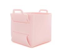 Bolsa de almacenamiento de silicona para pinceles de maquillaje, resistente al agua, soporte de viaje, portátil, plegable, bolsa de cosméticos multiusos
