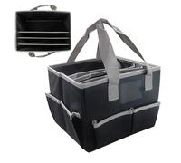 Bolsa de Almacenamiento de Suministros de Arte, Bolsa de álbumes de Recortes, Tela Oxford, Gran Capacidad, Organizador Multiusos, Bolsa de Arte y Manualidades, portátil, 33 x 25,5 x 25,5 cm, para