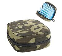 Bolsa de almacenamiento de tampón portátil para servilletas sanitarias, camuflaje, Varios colores, 4.7x6.6x6.6 in/12x17x17 cm